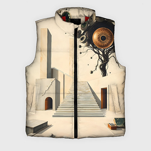 Мужской жилет Архитектурный сюр / 3D-Красный – фото 1