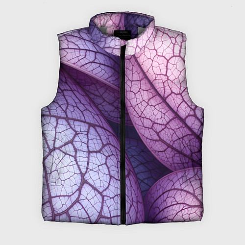 Мужской жилет Прожилки экзотического растения / 3D-Светло-серый – фото 1