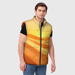 Мужской жилет Золотые пески, цвет: 3D-красный — фото 2
