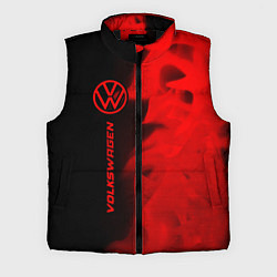 Мужской жилет Volkswagen - red gradient по-вертикали, цвет: 3D-черный