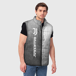 Мужской жилет Juventus - grey gradient по-вертикали, цвет: 3D-черный — фото 2