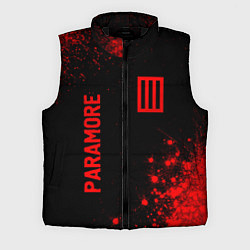 Мужской жилет Paramore - red gradient вертикально, цвет: 3D-черный