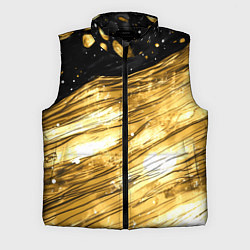 Мужской жилет Золотой текстурный фон, цвет: 3D-черный