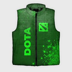 Мужской жилет Dota - green gradient вертикально, цвет: 3D-черный