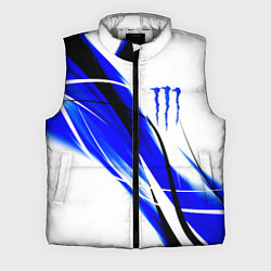 Мужской жилет Monster energy линии абстракции, цвет: 3D-светло-серый