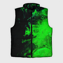 Мужской жилет Color green black