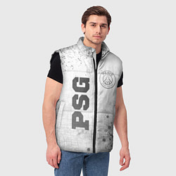 Мужской жилет PSG - white gradient вертикально, цвет: 3D-черный — фото 2