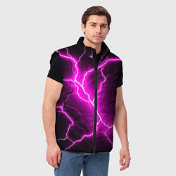 Мужской жилет The color is pink and black, цвет: 3D-черный — фото 2