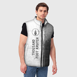 Мужской жилет Thousand Foot Krutch - white gradient по-вертикали, цвет: 3D-черный — фото 2