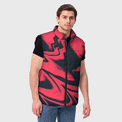 Мужской жилет Color black red, цвет: 3D-черный — фото 2
