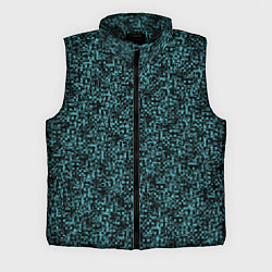 Мужской жилет Чёрным с синим абстрактная текстура