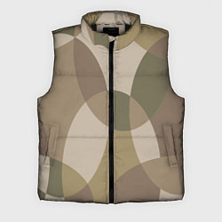 Мужской жилет Цветной графический паттерн мозаика, цвет: 3D-черный