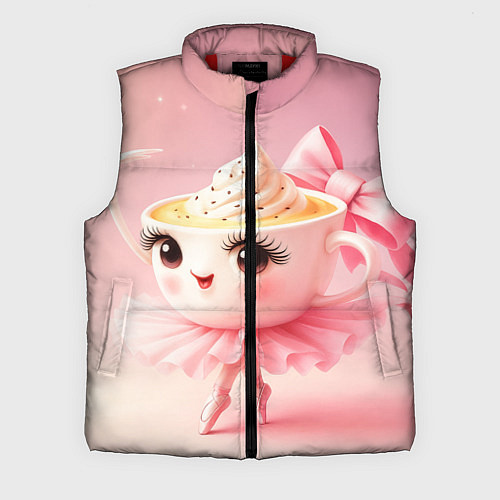 Мужской жилет Балерина капучино розовый / 3D-Красный – фото 1