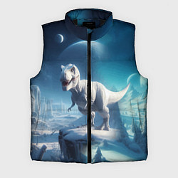 Мужской жилет Снежный динозавр - история вымирания, цвет: 3D-черный