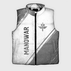 Мужской жилет Manowar - white gradient вертикально