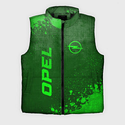 Мужской жилет Opel - green gradient вертикально, цвет: 3D-черный