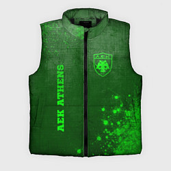 Мужской жилет AEK Athens - green gradient вертикально, цвет: 3D-черный