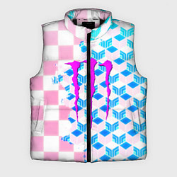 Мужской жилет Monster energy neon anime, цвет: 3D-черный