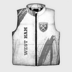 Мужской жилет West Ham - white gradient вертикально