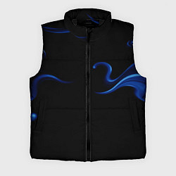 Мужской жилет Color blue abstraction, цвет: 3D-черный