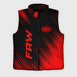 Мужской жилет FAW - red gradient вертикально, цвет: 3D-черный