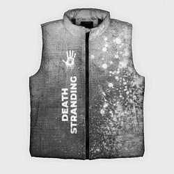 Мужской жилет Death Stranding - grey gradient по-вертикали, цвет: 3D-черный