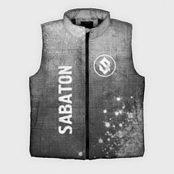 Мужской жилет Sabaton - grey gradient вертикально