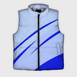 Мужской жилет Светло-синий текстура с полосой, цвет: 3D-светло-серый