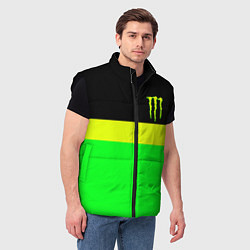 Мужской жилет Monster energy полосы, цвет: 3D-черный — фото 2