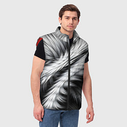 Мужской жилет Шерсть волка, цвет: 3D-красный — фото 2