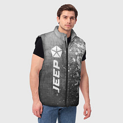 Мужской жилет Jeep - grey gradient по-вертикали, цвет: 3D-черный — фото 2
