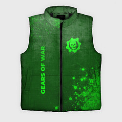Мужской жилет Gears of War - green gradient вертикально