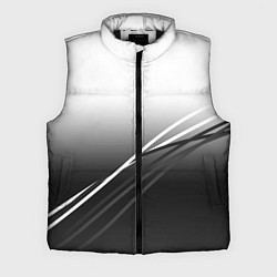 Мужской жилет Градиент с полосами из белого в тёмный, цвет: 3D-черный