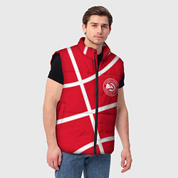 Мужской жилет Atlanta Hawks NBA team, цвет: 3D-черный — фото 2