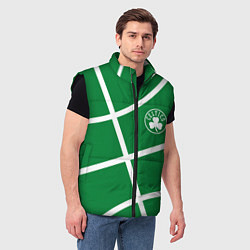 Мужской жилет Boston Celtics green, цвет: 3D-черный — фото 2