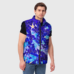 Мужской жилет Небо-Звезды, цвет: 3D-черный — фото 2