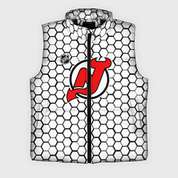 Мужской жилет Нью Джерси Девилз - белые соты, цвет: 3D-черный