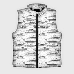Мужской жилет Корюшка и водный транспорт, цвет: 3D-черный