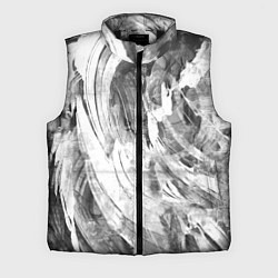 Мужской жилет Абстракция - grey and white swirls