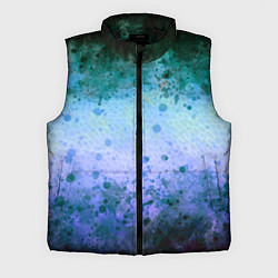 Мужской жилет Абстракция - blue-green acid