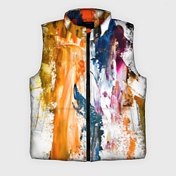 Мужской жилет Разноцветные мазки кисти на палитре художника