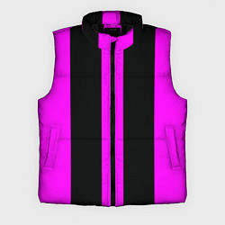 Мужской жилет Color black pink lines