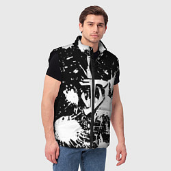 Мужской жилет Doom белые краски, цвет: 3D-черный — фото 2