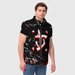 Мужской жилет Doom краски штрихи, цвет: 3D-черный — фото 2