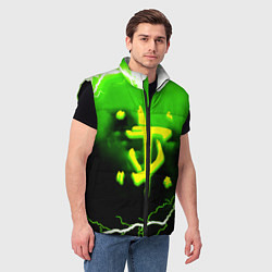 Мужской жилет Doom шторм кислотное лого, цвет: 3D-черный — фото 2