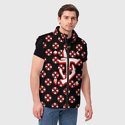Мужской жилет Doom x resident evil pattern, цвет: 3D-черный — фото 2