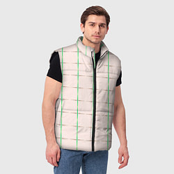 Мужской жилет Color white stripes, цвет: 3D-черный — фото 2