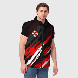 Мужской жилет Umbrella - красное пламя, цвет: 3D-черный — фото 2