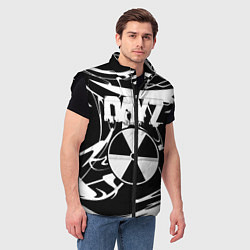 Мужской жилет Dayz белые краски лого, цвет: 3D-черный — фото 2