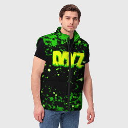 Мужской жилет Dayz кислотные краски лого, цвет: 3D-черный — фото 2